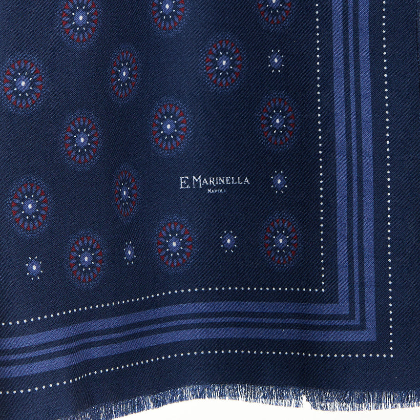 DARK BLUE WOOL STOLE