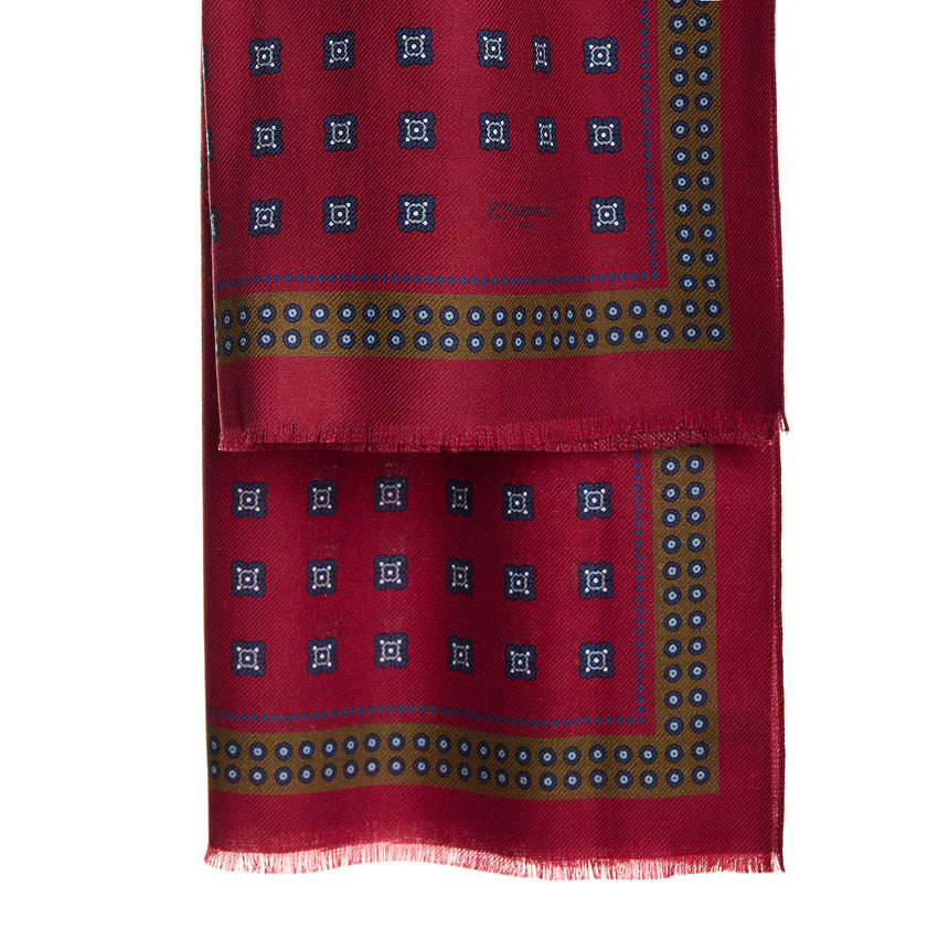 STOLA BORDEAUX IN LANA