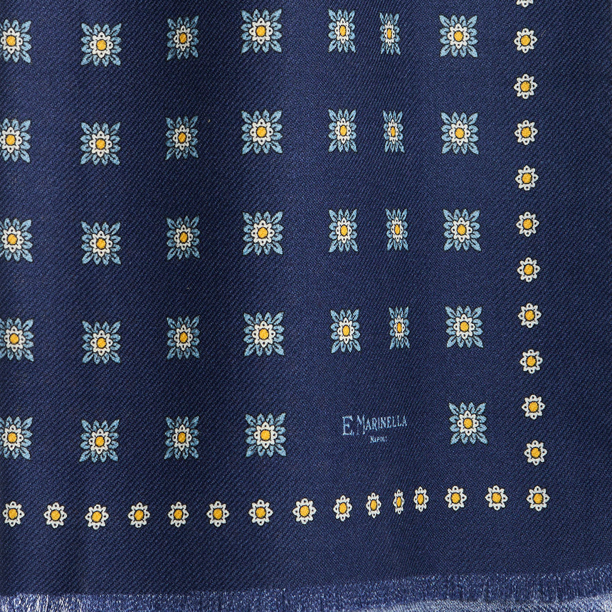 STOLA BLU SCURO IN LANA