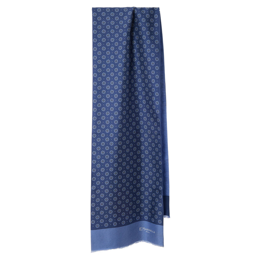 BLUE DOUBLE SILK SCARF