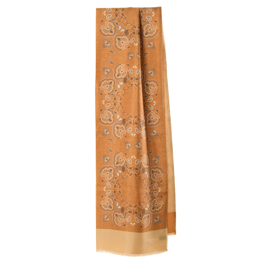 ORANGE DOUBLE SILK SCARF