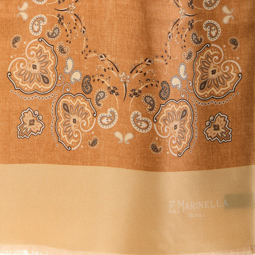 ORANGE DOUBLE SILK SCARF
