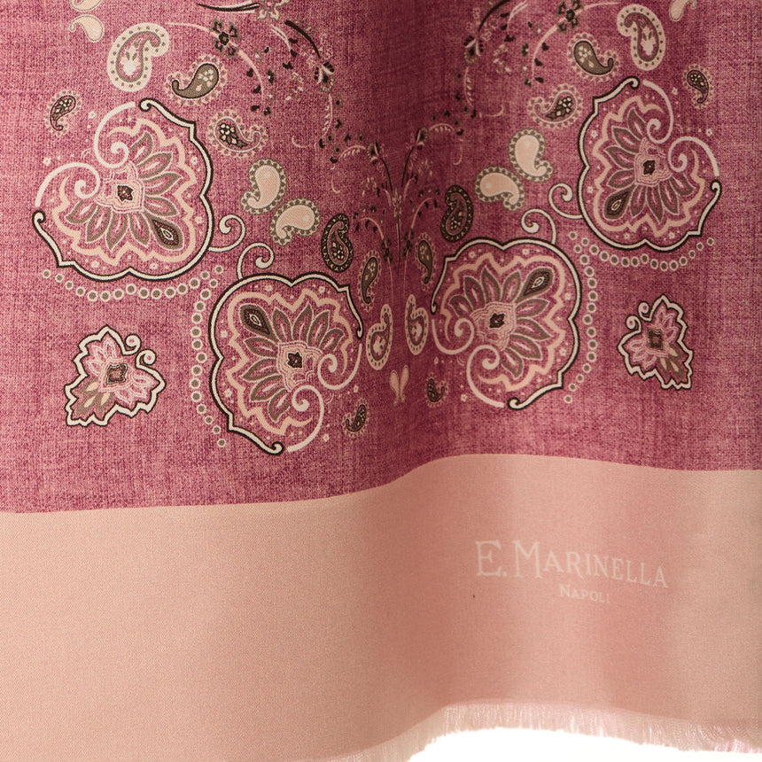 PINK DOUBLE SILK SCARF