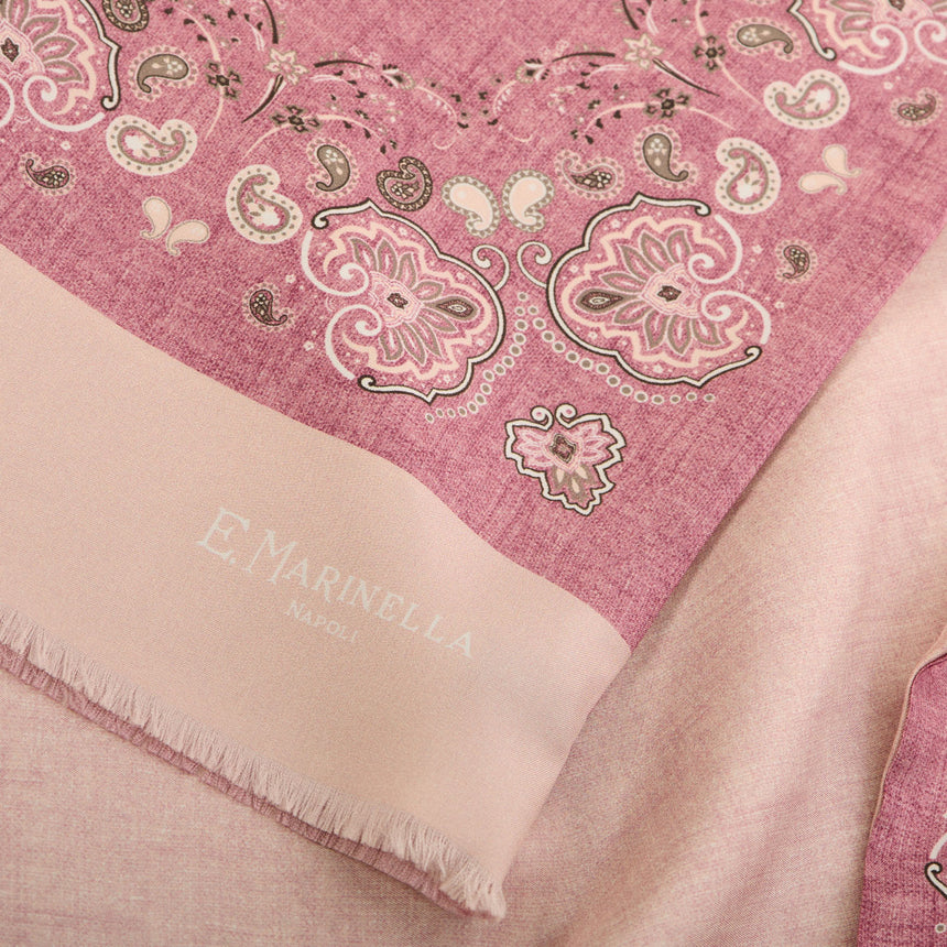 PINK DOUBLE SILK SCARF