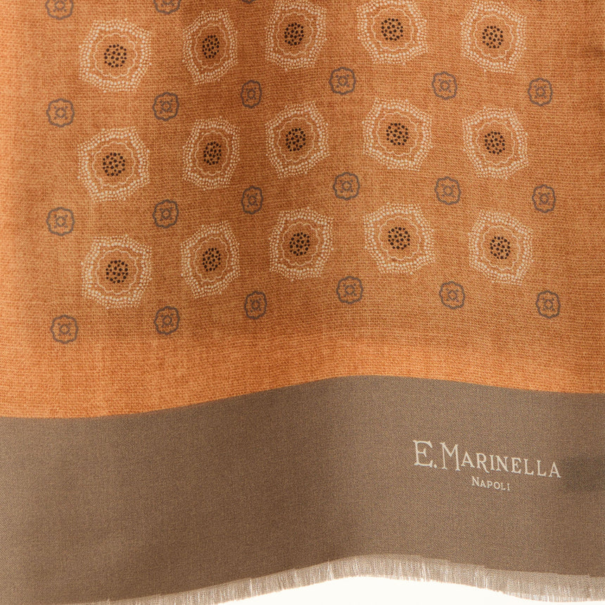 ORANGE DOUBLE SILK SCARF