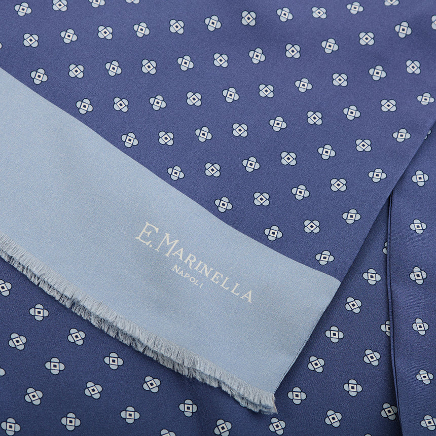 BLUE DOUBLE SILK SCARF