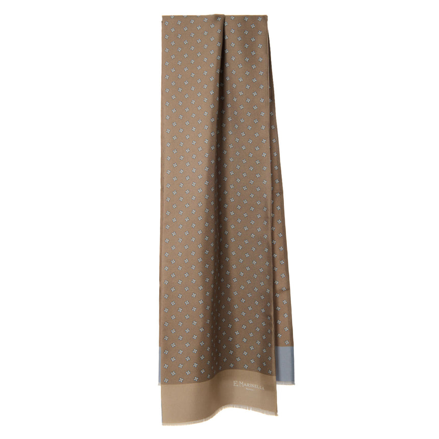 BEIGE DOUBLE SILK SCARF