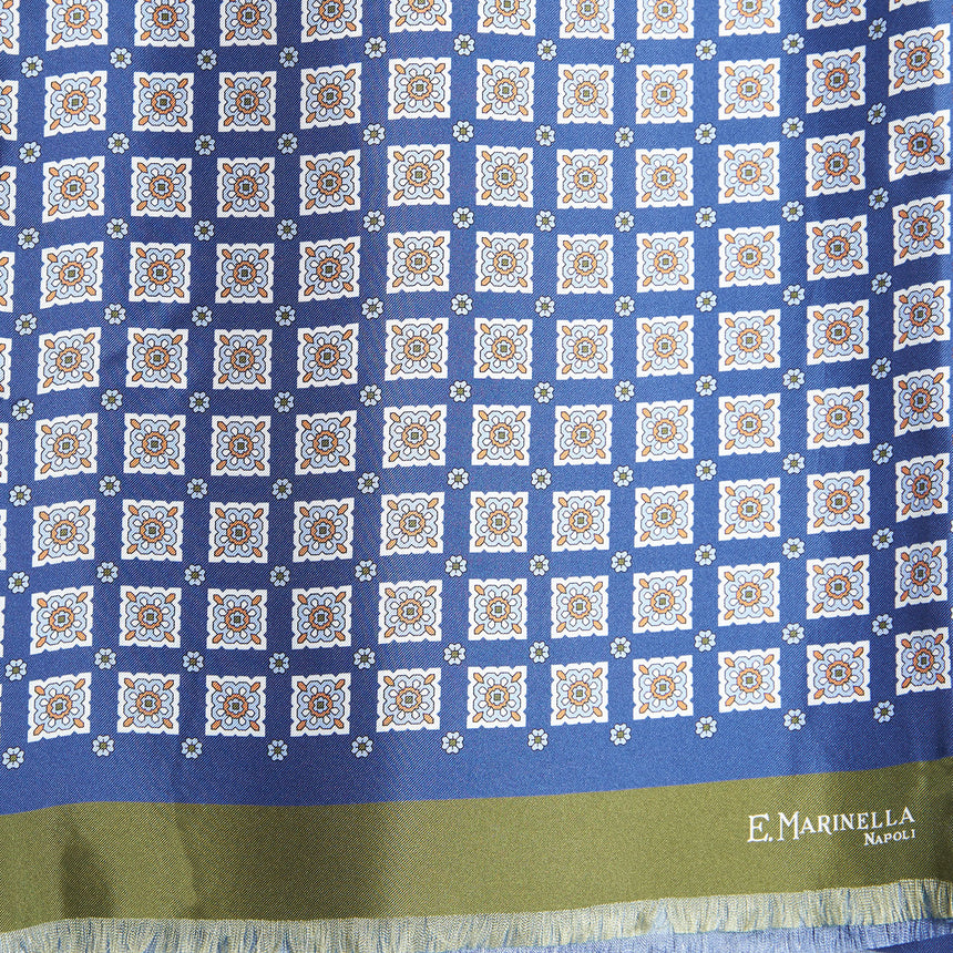 SCIARPA TUBOLARE VERDE E BLU