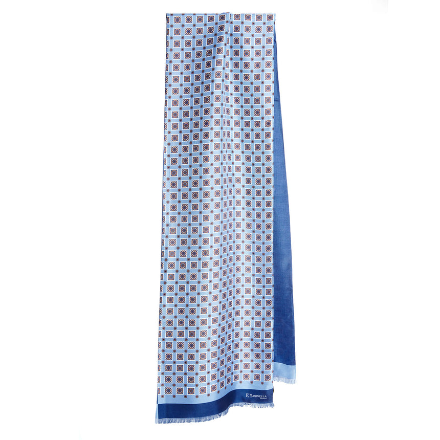 SCIARPA TUBOLARE AZZURRA E BLU