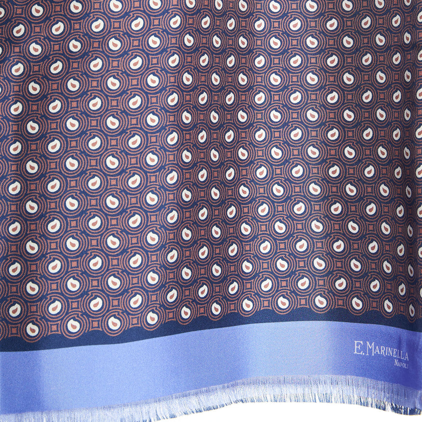 SCIARPA TUBOLARE BLU NOTTE E AZZURRA