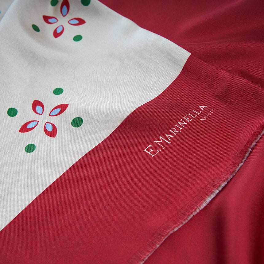 SCIARPA TUBOLARE BEIGE IN SETA TWILL