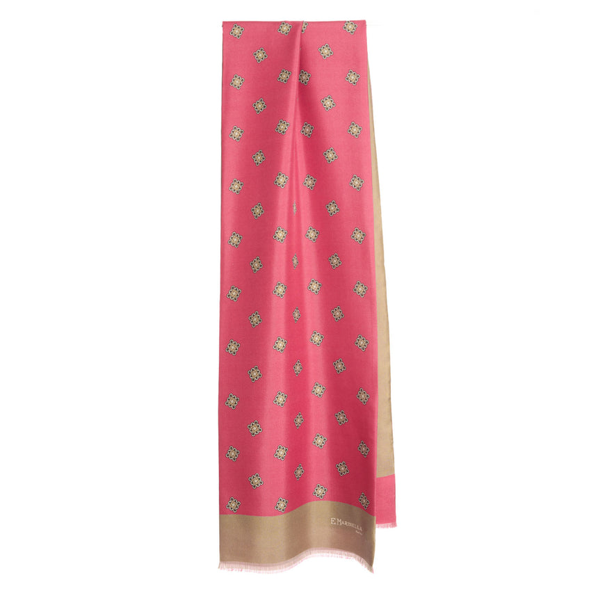 PINK DOUBLE SILK SCARF