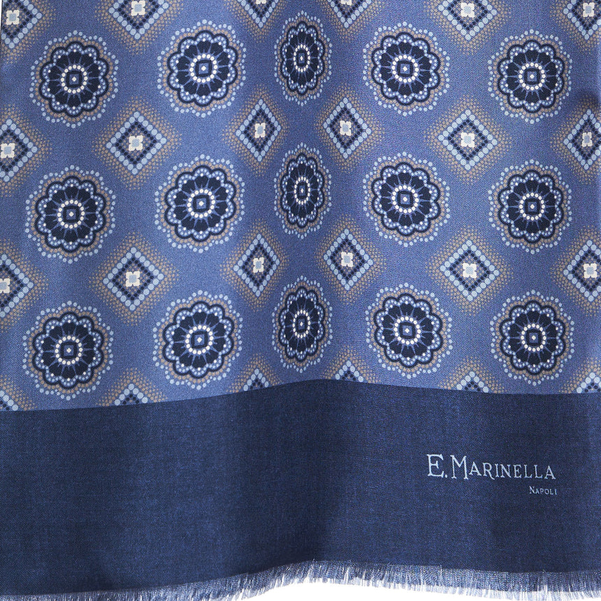 POWDER BLUE DOUBLE SILK SCARF