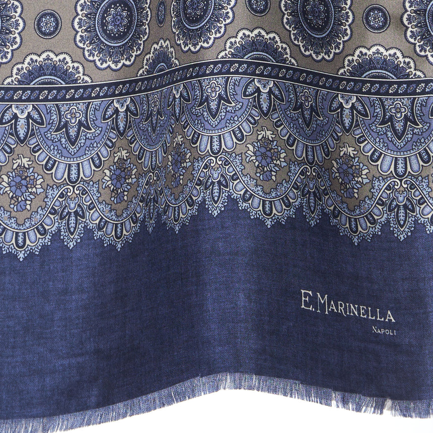 LIGHT GREY DOUBLE SILK SCARF