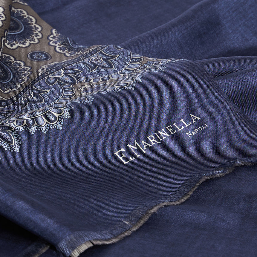 LIGHT GREY DOUBLE SILK SCARF