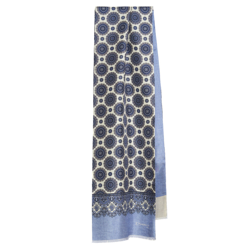 BEIGE DOUBLE SILK SCARF