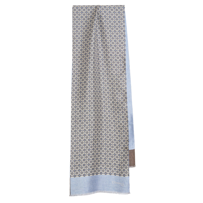 BEIGE DOUBLE SILK SCARF