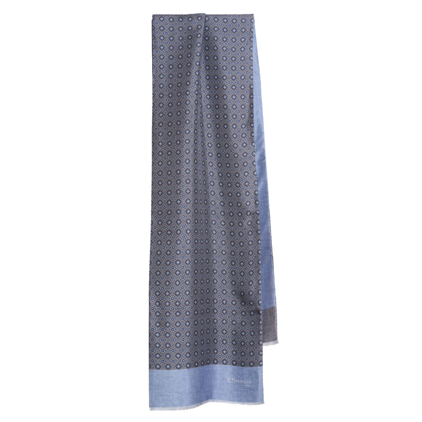 DARK GREY DOUBLE SILK SCARF