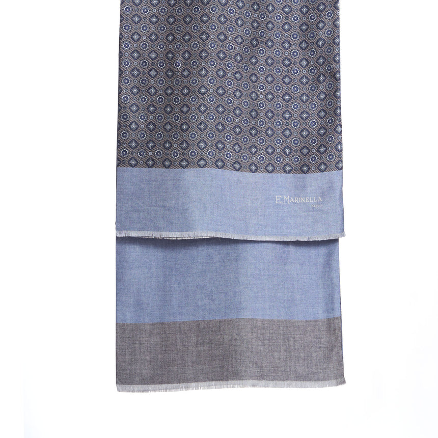 DARK GREY DOUBLE SILK SCARF