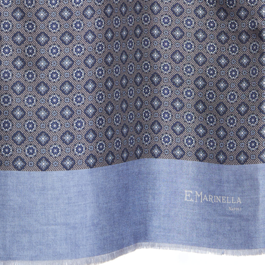 DARK GREY DOUBLE SILK SCARF