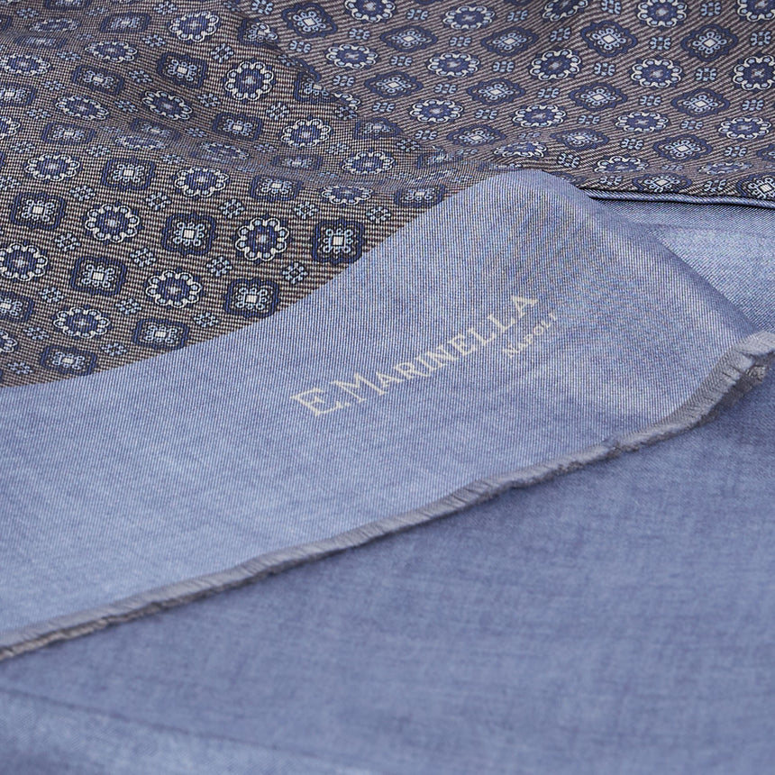 DARK GREY DOUBLE SILK SCARF