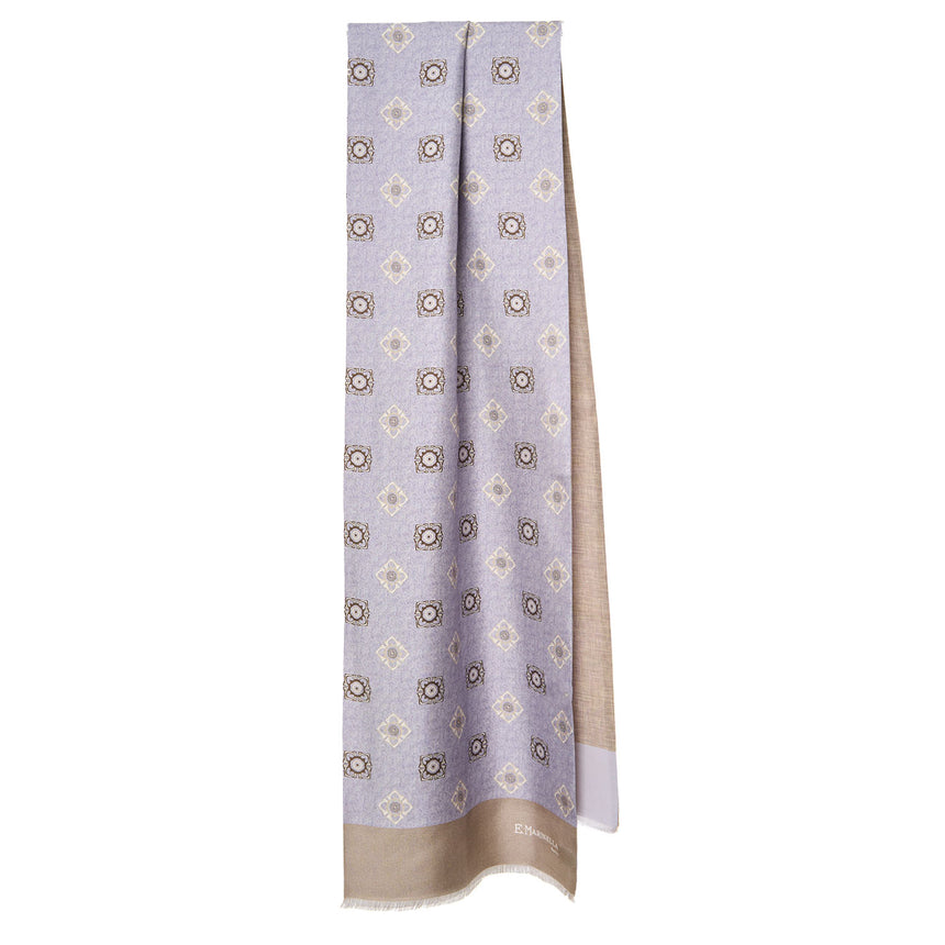 SCIARPA TUBOLARE LILLA IN SETA TWILL