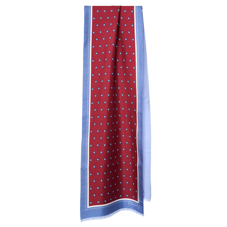SCIARPA TUBOLARE BORDEAUX IN SETA TWILL