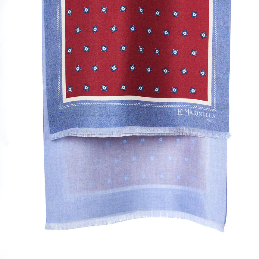 SCIARPA TUBOLARE BORDEAUX IN SETA TWILL