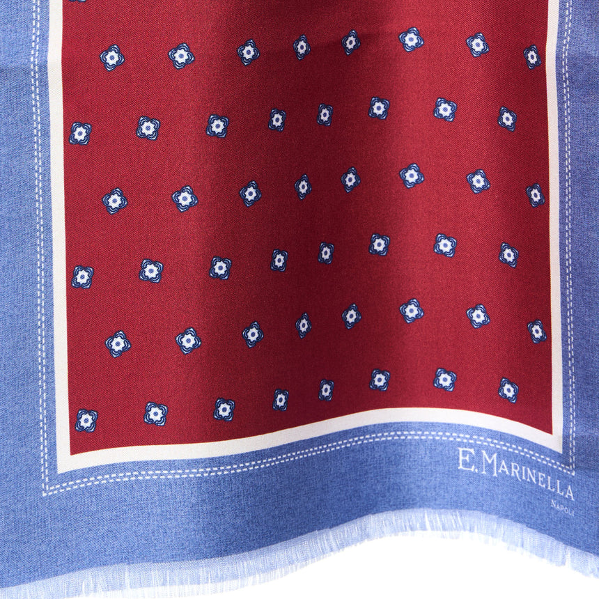 SCIARPA TUBOLARE BORDEAUX IN SETA TWILL