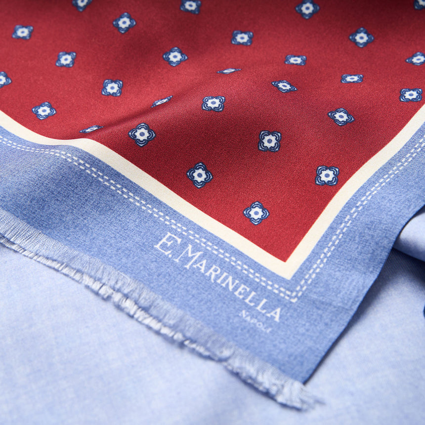 SCIARPA TUBOLARE BORDEAUX IN SETA TWILL