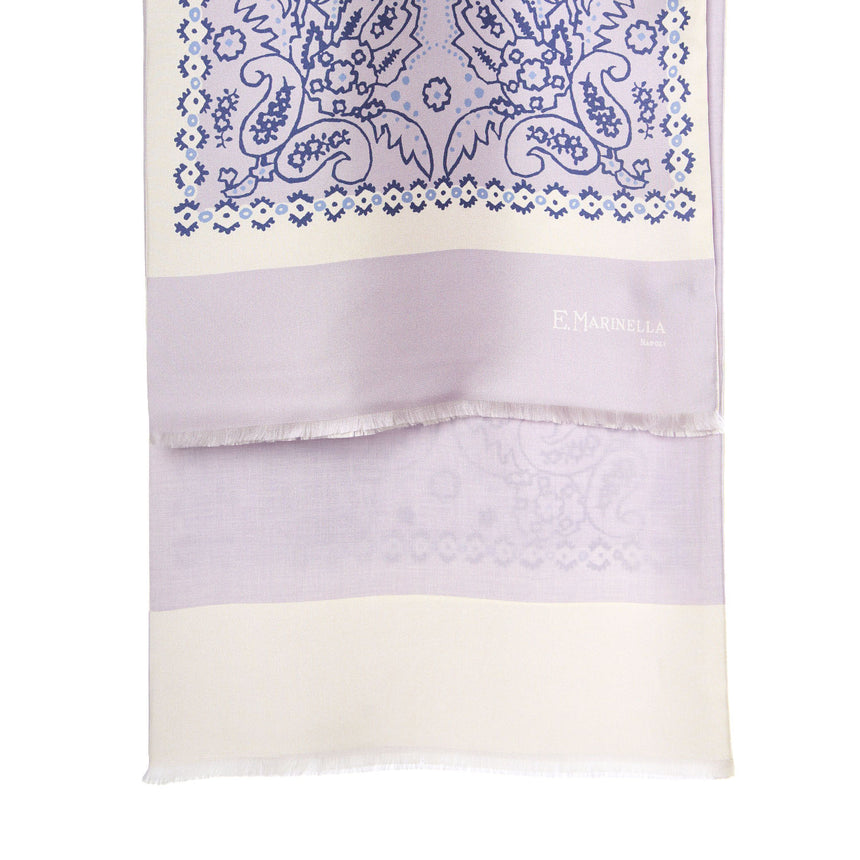 LILAC DOUBLE SILK SCARF