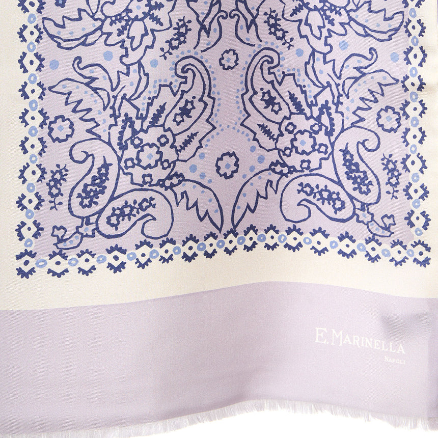 LILAC DOUBLE SILK SCARF