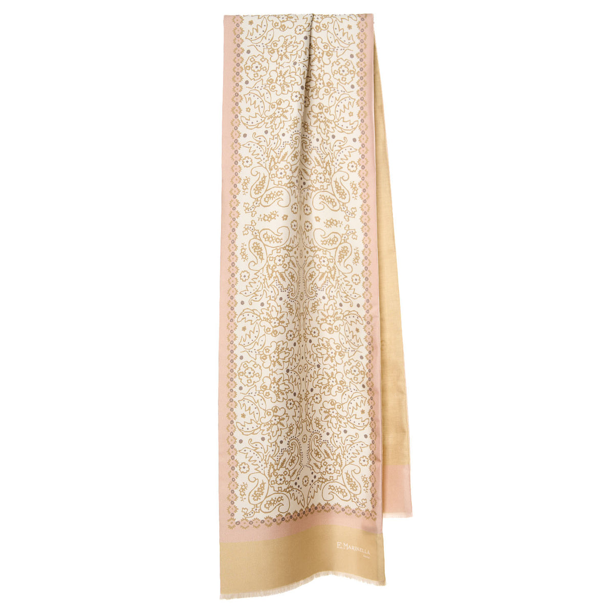 Borbonese Beige Silk Women Scarf