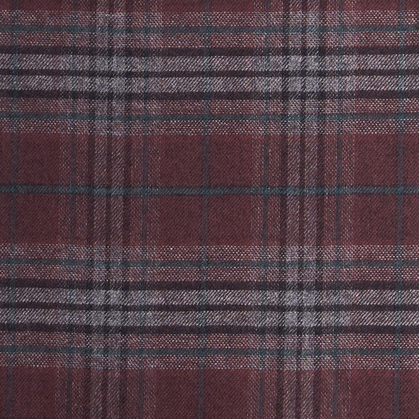 BICOLOR BURGUNDY SILK AND CASHMERE SCARF