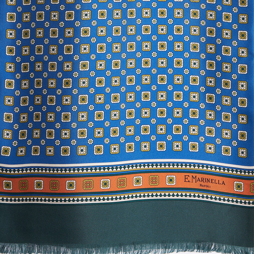 LIGHT BLUE DOUBLE SILK SCARF