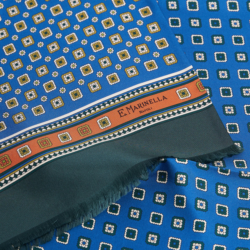 LIGHT BLUE DOUBLE SILK SCARF