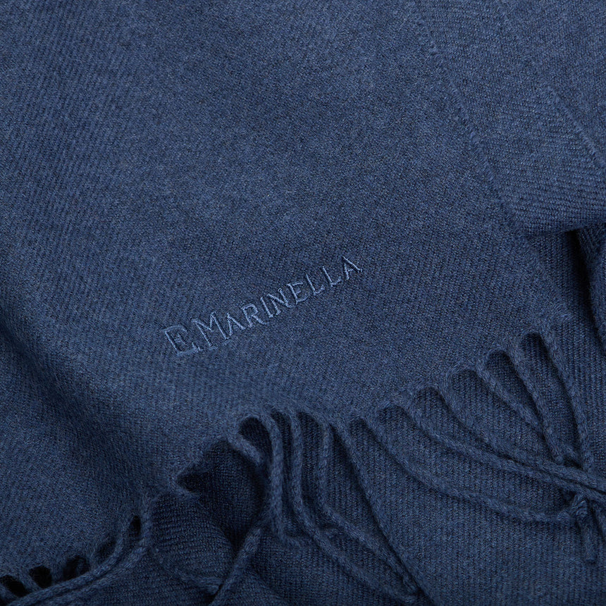 SCIARPA TINTA UNITA BLU