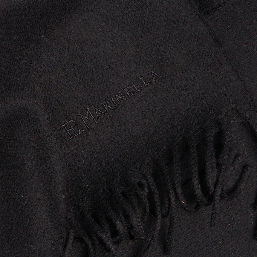 SCIARPA NERA TINTA UNITA NERO