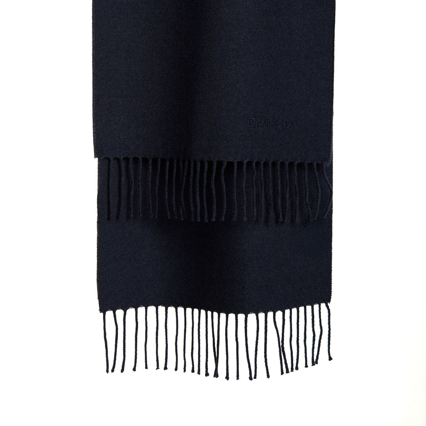 DARK BLUE SOLID SCARF