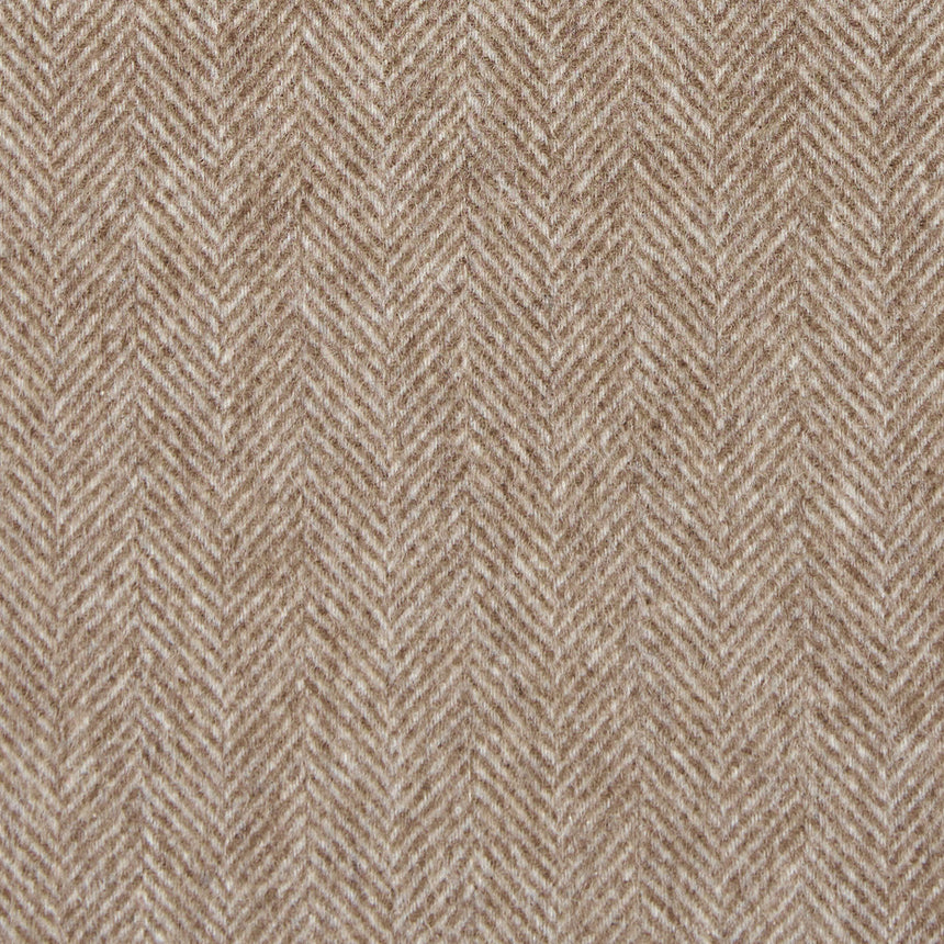 LIGHT BROWN FRINGED SCARF