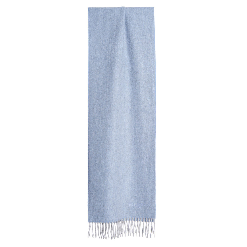 SCIARPA POLVERE AZZURRO IN CASHMERE