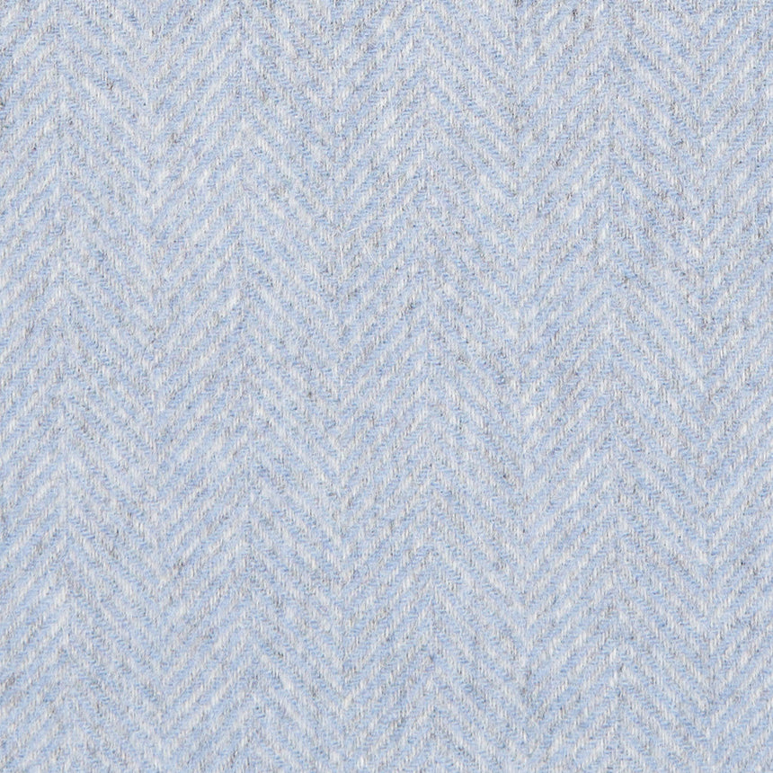 SCIARPA POLVERE AZZURRO IN CASHMERE