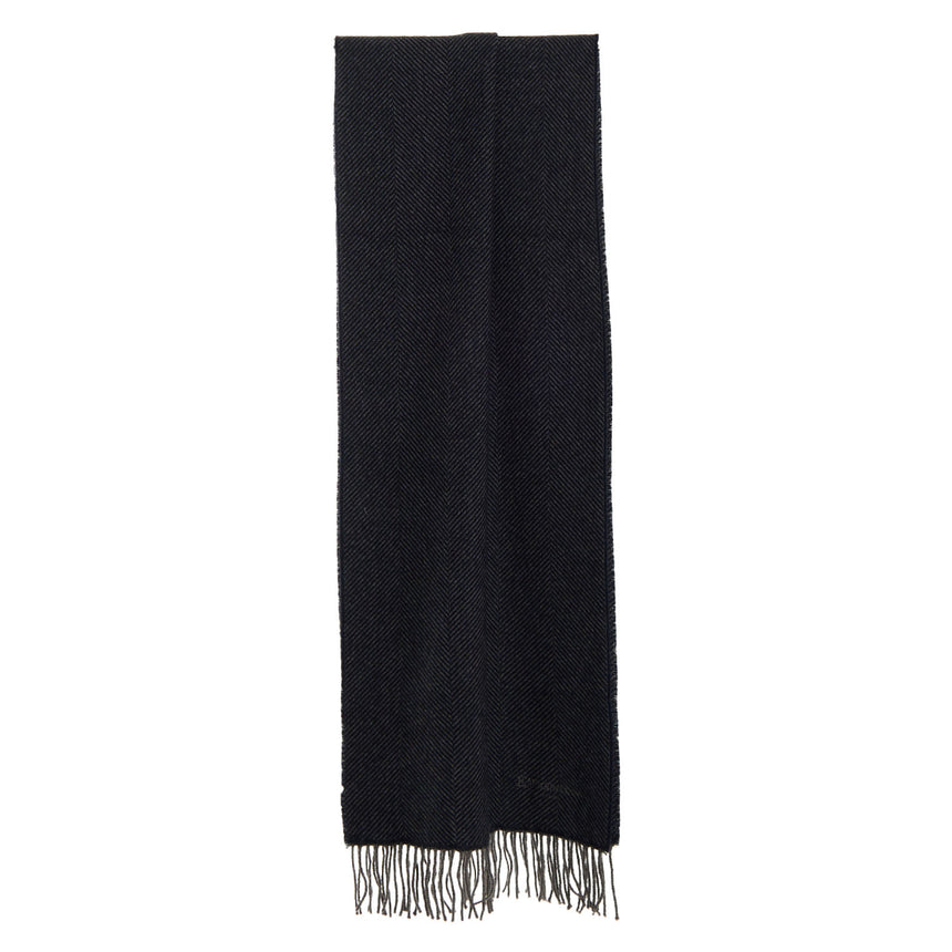 SCIARPA BLU SCURO IN CASHMERE