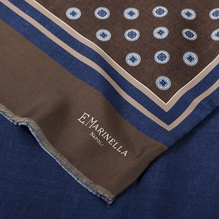 SCIARPA TUBOLARE MARRONE SCURO IN SETA TWILL