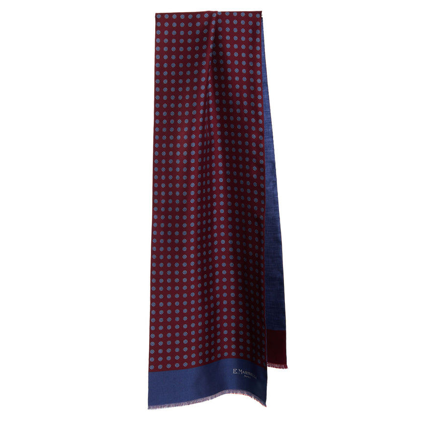 SCIARPA TUBOLARE BORDEAUX IN SETA TWILL