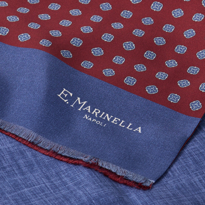 SCIARPA TUBOLARE BORDEAUX IN SETA TWILL