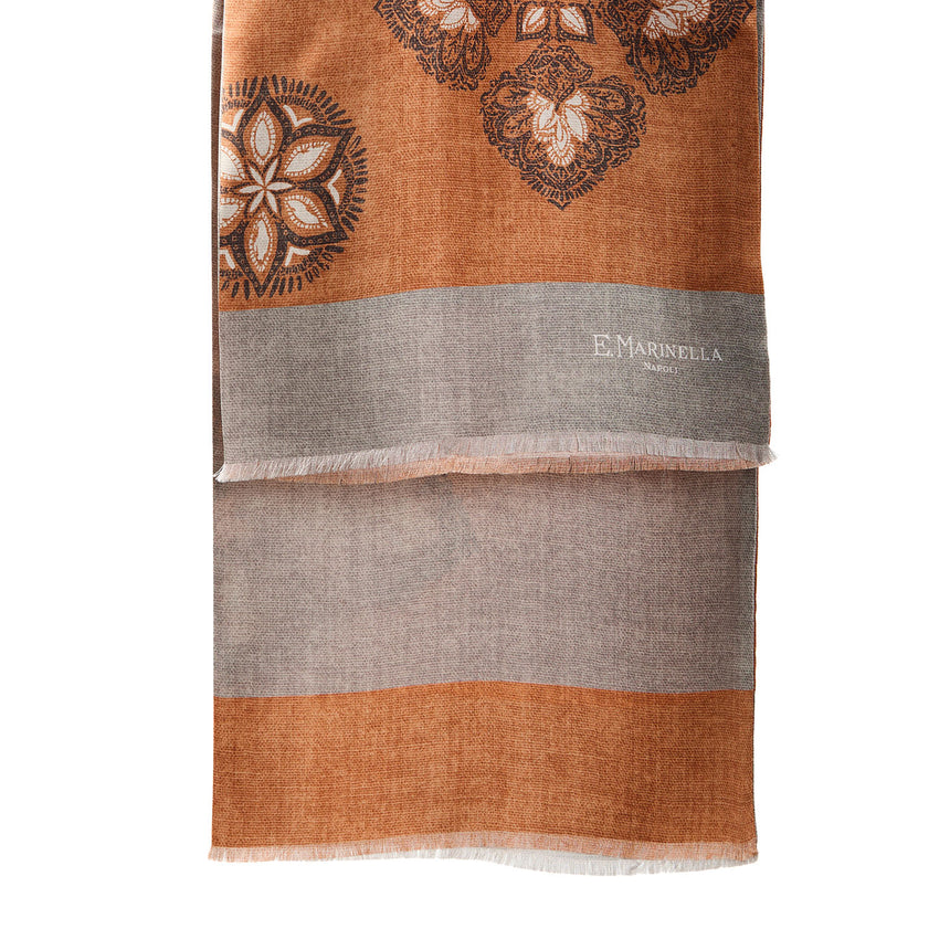 ORANGE DOUBLE SILK SCARF