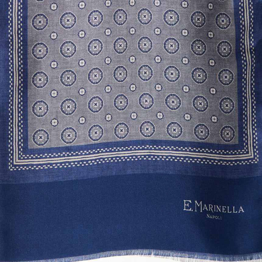 SCIARPA TUBOLARE GRIGIO CHIARO IN SETA TWILL