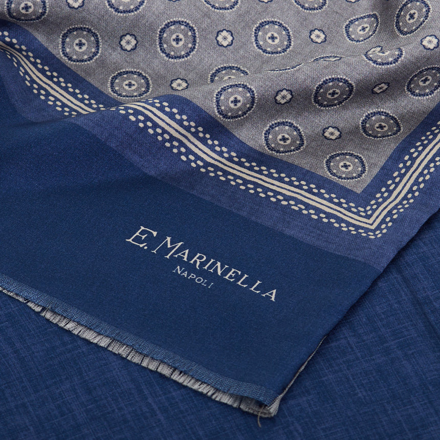 SCIARPA TUBOLARE GRIGIO CHIARO IN SETA TWILL