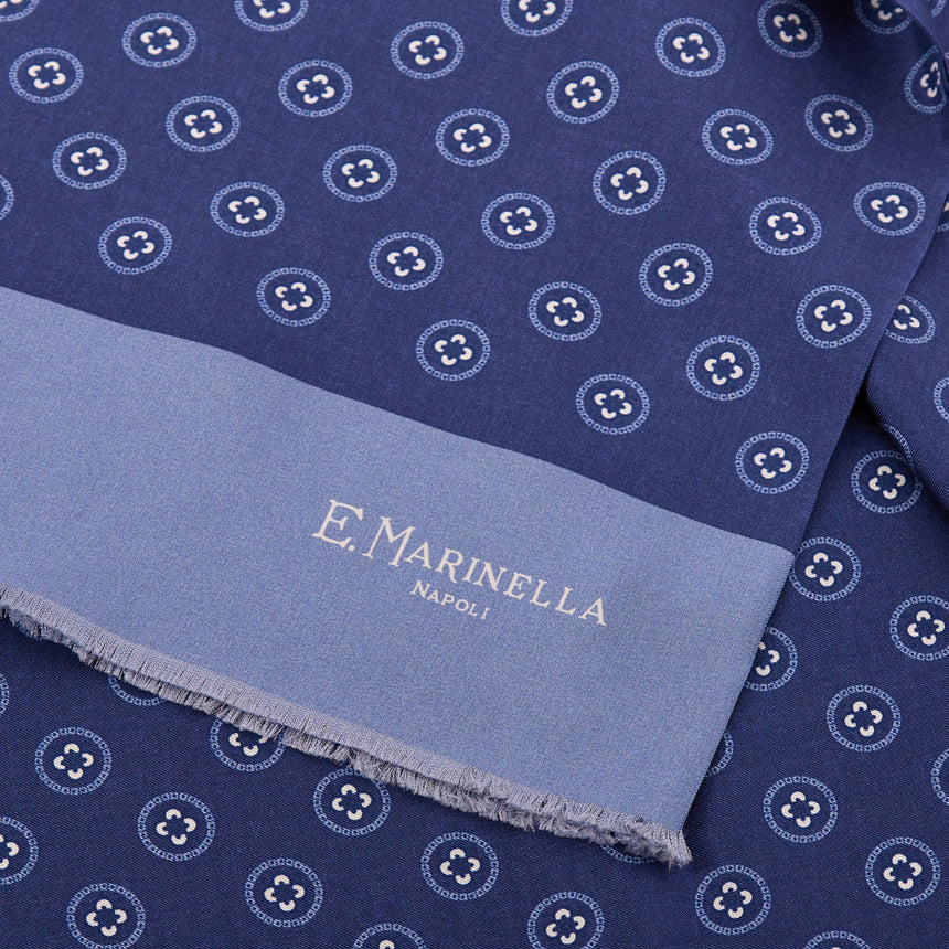 BLUE DOUBLE SILK SCARF